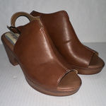 B.o.c. Shoes Womens Size 9 Brown Peep Toe Slingback Sandal Heels Platform Photo 0