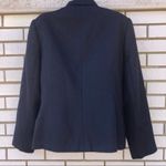 Sag Harbor 100% wool black zipper lined blazer jacket with front pocket-size 10 Photo 3