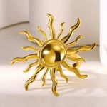Bold Gold Sun Statement Ring – Adjustable Sunburst Jewelry for Women Photo 2