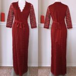 Diane Von Furstenberg DVF Burgundy Lace Wrap Maxi Dress Juliana Wine Red Size 4 NEW $1568.00 Photo 8