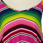 Show Me Your Mumu Small A-Line Mini Circus Dress Striped Spaghetti Strap V-Neck Photo 1