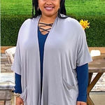 Susan Graver NWOT  weekend jersey knit relaxed‎ cardigan size XL Photo 0