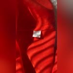 Lucy & Laurel  Bright Coral Linen dress, off shoulder, puff sleeve, pockets XL Photo 4