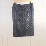 BCX  Skirt Womens XL Black Knee Length Pencil Stretch Office Business Career Work Photo 4