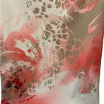 Chico's Chico’s Zenergy Golf 1/4 Zip Sleeveless UPF Printed Polo Top Sz 0/S Pink White Photo 1