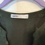 Elegant Dark Green Textured Midi Dress Size L Photo 2