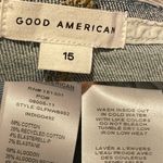 Good American NWT  Women’s Jeans Denim Fray Cut Waist Flare Light Wash Size 15 Photo 11