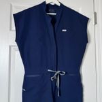 FIGS  Blue Jogger Scrub Jumpsuit size Medium Photo 2
