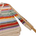 CHAPS  Size Medium M Cotton Stripes Striped Colorful Long Sleeve Sweater Top Photo 2