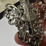 Handcrafted Signed Jane 1997 AOL Brooch Pin Silver Tone / Rhinestone Photo 5