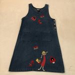 Beverly's Blue Denim Shopping Bags Purses Heels Overall Jumper Dress Womens 14p. Size 14 Photo 0