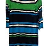 Worth Striped Sweater Dress S Black Photo 0