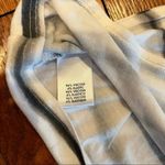 W By Worth  Black & White Stripe Short Sleeve Rouched Shoulder Top Small Photo 5