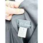 La Femme Black Long Sleeve Faux Wrap Evening Gown Size 16 Photo 4