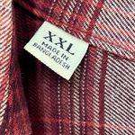 Jachs Girlfriend  New York XXL Red Button Front Flannel. Photo 5