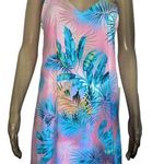 CARAMELA  tropical leaf print dress Photo 0