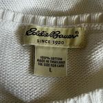 Eddie Bauer  100% Cotton White Sleeveless Shirt Size Large Photo 2
