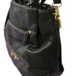 Jessica Simpson  Black Pebbled Leather Handbag Crossbody Purse 10 x 9 inches Photo 8