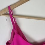 Do Be Womens Top Sz S Hot Pink Blouse V Neck Night Out Resort Wear Wrap Neckline Photo 4