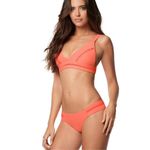 PilyQ New. coral stitched teeny bikini. M-top/L-bottom. Retails $179 Photo 8