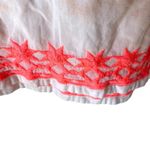 Basta Surf Embroidered Beach Swim Coverup size medium Neon Pink Yellow White Photo 5