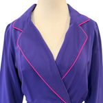 Amanda Uprichard  100% Silk Collared Long Sleeve Elastic Waist Knee Length Medium Photo 2