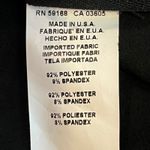 Fifteen Twenty XS Black Square Neck Long Sleeve Top Faux Suede Contrast Stitch Photo 5