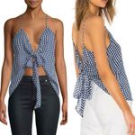 Cami NYC  Silk Gingham Convertible Tank Top Photo 7