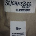 st. john's bay  18WP Light Khaki Pants Petite Plus Photo 3