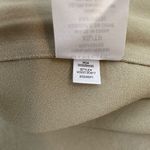 Vince Zip-Detailed Satin-Crepe Midi Skirt Womens Size XS Ecru Mid Weight Career Photo 7