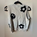 Miss Sparkling Women’s Smiles And Flowers Knit Vest Size Medium Photo 3