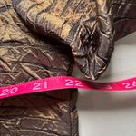 Chico's  Design Brown Textured Lightweight Jacket‎ Shirt Sz. 2 Large 12 Satin Photo 6