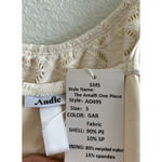 ANDIE Swim The Amalfi One Piece in Gardenia Cream Scallop Crochet S NWT Photo 4
