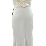 BHLDN Badgley Mischka Draped Top Crepe Skirt Gown Ivory White Size 0 Photo 1