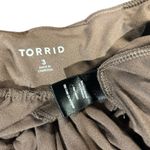 Torrid Pants Leggings Brown Pull on Pockets SZ 3 Active Lounge Wide Leg Ankle Photo 4