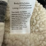 Risen Flannel Vest With Sherpa Liner Medium Black‎ And White Black Photo 4