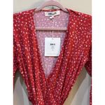 Diane Von Furstenberg  New Irina Wrap Dress Floret Poinsettia Size Medium DVF Photo 5