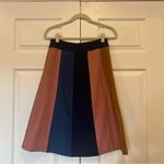 Boden Stripe Wool Blend A Line Skirt Pink Blue Tan Black Womens 4L Size undefined Photo 1