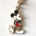 Disney Walt Vintage Gold Tone Necklace Estate Mickey Mouse Official Photo 1