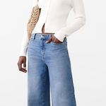 Banana Republic  High Rise Rigid Wide Leg Jeans Medium Wash Size 29 Photo 0