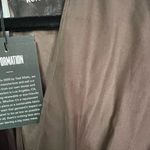 Reformation  Rosalina Cocoa Brown Silk Long Sleeve High Low V-Neck Maxi Dress Sm Photo 3