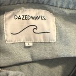 Dazedwaves juniors Blue Cropped Jean Jacket with Vintage Style large Size undefined Photo 2