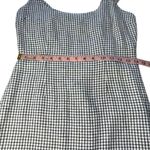 Abercrombie & Fitch Sz S Black White Check Linen Blend Mini Dress w/ Hair Tie Photo 11