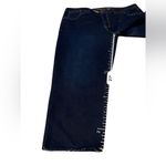 Seven7 High Rise Tower Straight Crop Raw Hem Denim Blue Jeans Sz 14 Photo 12