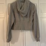 Trendy Queen grey scuba cropped quarter zip hoodie sweatshirt M Gray Size M Photo 5