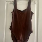 Old Navy Brown Bodysuit Square Neck Photo 1