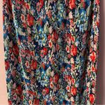 WAYF Blue Floral Pleated Maxi Skirt Size XS EUC Photo 13