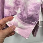 Wildfox Women's Purple Tie-Dye Star Print Pullover Sweatshirt Cropped Size XL Photo 5