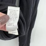 Athleta  Black Zip Shoulder Boat Neck Pullover Women Modal Blend Sweatshirt Small Photo 3