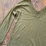 Poof! Poof NY Forest Green VNeck Sweater size SM Photo 5